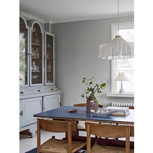 ورق جدران منقوش نيترا - ازرق فاتح