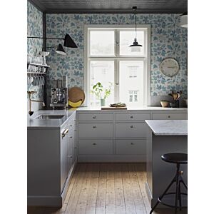 ورق جدران منقوش ناتشر - ازرق فاتح