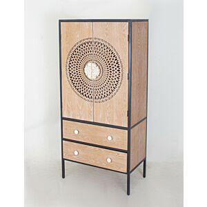 وحدة تخزين مع ادراج بيتر-بني واسود