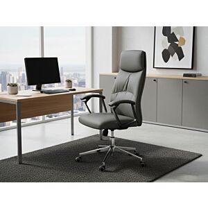 كرسي مكتبي دوار ماوكي - رمادي