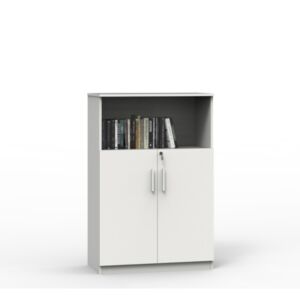 خزنة ملفات وكتب مينيار - أبيض