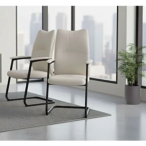 كرسي مكتبي ثابت برسي - كريمي