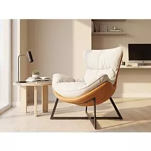 كرسي استرخاء كلاود - بيج وبرتقالي