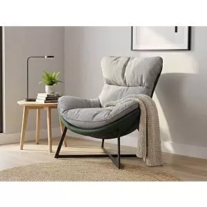 كرسي استرخاء كلاود - رمادي وأخضر