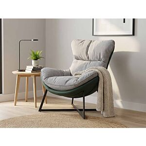 كرسي استرخاء كلاود - رمادي وأخضر