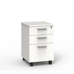 خزانة ملفات وكتب 3 أدراج هوغو - أبيض