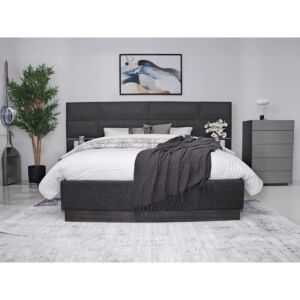 طقم غرفة نوم 6 قطع كينغ 180x200 اديسا - رمادي ومتعدد الالوان