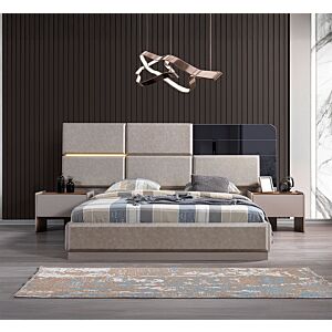 غرفة نوم بيرو 6 قطع - بيج