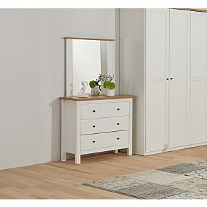 تسريحة مع مرآه الانا - ابيض وبني