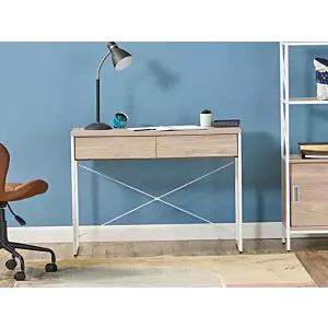 طاولة مكتب ليف - بيج و ابيض