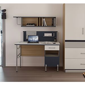  طاولة مكتب مع رف علوي ماكس - متعدد الالوان