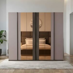 دولاب ملابس هاري 6 أبواب - متعدد الالوان