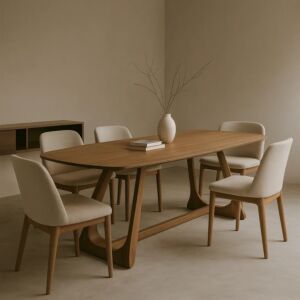 طاولة طعام كانيون 240 سم 8 اشخاص - بني