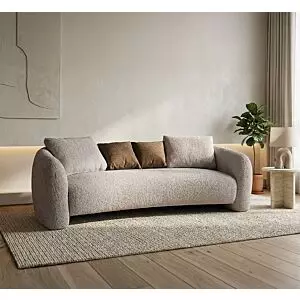 كنبة كلارا - 3 مقاعد - بيج