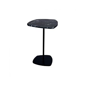 طاولة جانبية سطح رخام سبيندر أسود