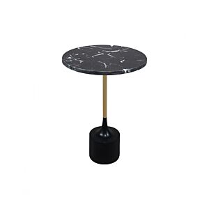 طاولة جانبية ماريبا سطح رخام - اسود