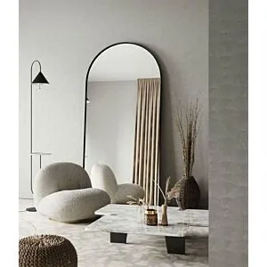 مرآة جدارية لولي - أسود