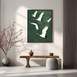 لوحة جدارية 100x200 سم ساشا - برواز اسود مجوف