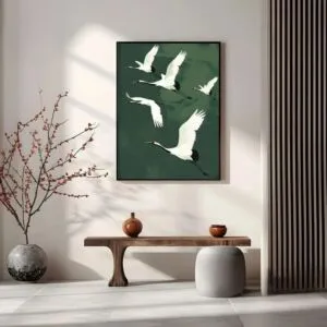 لوحة جدارية 100x200 سم ساشا - برواز اسود مجوف