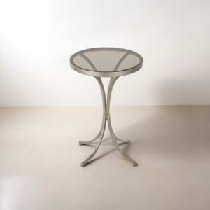 طاولة جانبية كوستال - ذهبي فاتح وعسلي