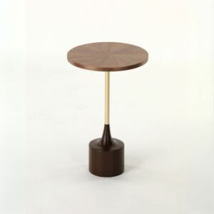 طاولة جانبية مالتير - ذهبي وبني