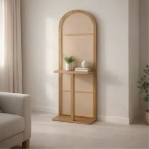 كونسول راتان لوناس - خشبي فاتح