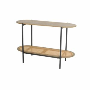 كونسول خشب ميرالو - خشبي فاتح واسود