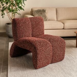 كرسي مفرد بوكليه لافال - احمر