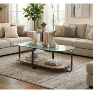 طاولة قهوة رولان 130 سم - خشبي