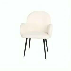 كرسي طاولة طعام فورت - ابيض