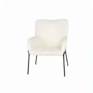 كرسي طاولة طعام ايليتا - ابيض