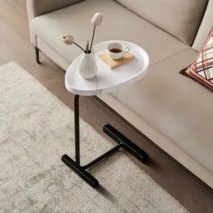 طاولة جانبية سيرال - ابيض