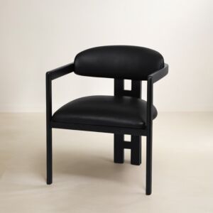 كرسي طعام توني - اسود