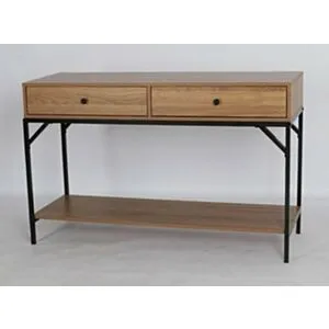 كونسول خشبي بقواعد سوداء رينا