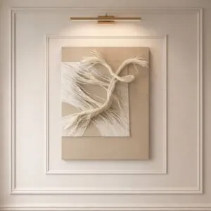 لوحة وديكور جداري ثلاثي الابعاد بيران - بيج