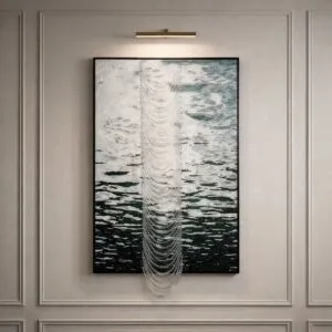 لوحة وديكور جداري ثلاثي الابعاد زويا - فضي