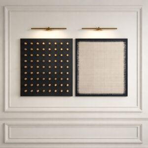 لوحة وديكور جداري ثلاثي الابعاد أليـا - قطعتين - اسود