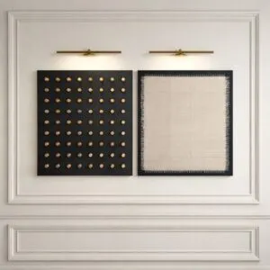 لوحة وديكور جداري ثلاثي الابعاد أليـا - قطعتين - اسود