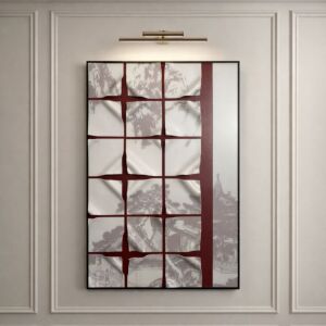 لوحة وديكور جداري ثلاثي الأبعاد زوينو - احمر غامق ومتعدد الالوان