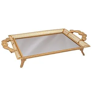 صينية تقديم شانتيل - ذهبي