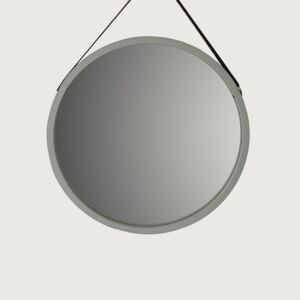 مرآة بإطار خشبي تيرسو 45 سم - رمادي