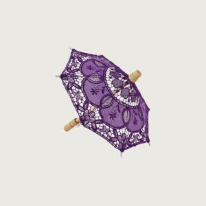 مظلة ديكور دانتيل ليلاس - بنفسجي