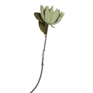 زهرة داليا اصطناعية - اخضر - 12 قطعة