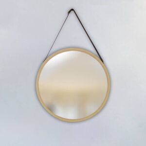 مراة بإطار خشبي بلانكا 38 سم