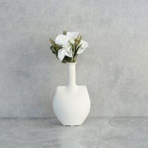 فرع زهور زنبق - ابيض - 12 قطعة