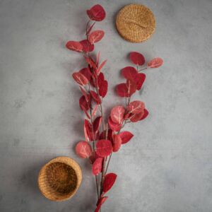 زهر صناعي مونيكا - عنابي - 12 قطعة