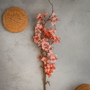 ورد صناعي لوتيس - وردي فاتح وبني - 12 قطعة