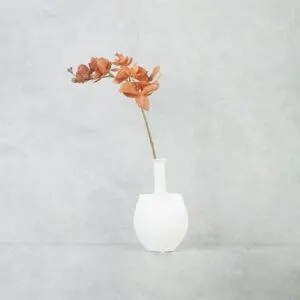 فرع زهرة أوركيد - برتقالي - 12 قطعة