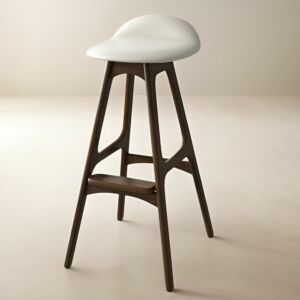 كرسي مرتفع كلارا - ابيض وبني