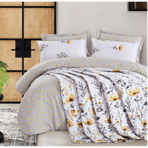 

طقم لحاف مشجر ايلا - كينغ 7 قطع - رمادي ومتعدد الألوان